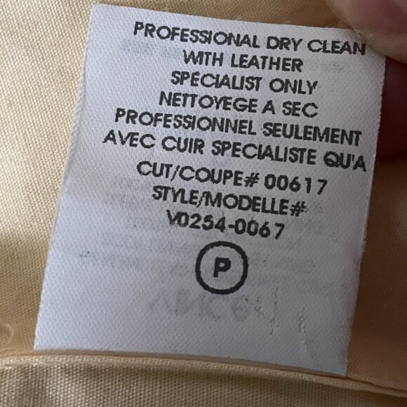 Vince Buttermilk Yellow Leather Blazer Jacket -Size 6 - Picture 8 of 11